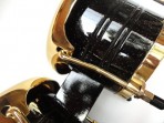 Bongo  Takto FT 101 de Madera  Eucalipto Negro Brillante Aros  Dorados 7 - 81/2  ( N. 26 ) 