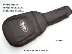 Funda Mesko Super Acolchada Para Guitarra Clásica, Negra, Producto Chileno