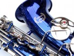 Saxo alto Fontai FT - 6430 BLN  - Afinado en MI bemol  Azul Con Estuche Ultraliviano Duro y Plumero de Limpieza