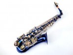 Saxo alto Fontai FT - 6430 BLN  - Afinado en MI bemol  Azul Con Estuche Ultraliviano Duro y Plumero de Limpieza