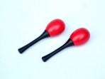 Mini  Maracas Plásticas Rojas 