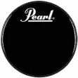 Parche  PEARL Para Bombo Negro  22