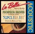 Juego Cuerdas Acero Guitarra Acústica  Phosphor Bronce La Bella 7 GPCL =  011 - 052