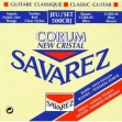 Juego de Cuerdas Nylon Savarez Corum New Cristal 500 CRJ Tensión Mixta Para Guitarra Clásica