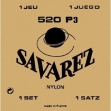 Juego De Cuerdas Nylon  Savarez 520 P3  Tensión Normal Para Guitarra Clásica