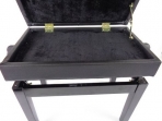 Banqueta (Sillin) Para Piano Regulable para 1 Persona con Espacio Para Libros, Medidas, Largo 56 cm, Ancho 35 cm, Alto 48 a 58 cm