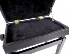 Banqueta (Sillin) Para Piano Regulable para 1 Persona con Espacio Para Libros, Medidas, Largo 56 cm, Ancho 35 cm, Alto 48 a 58 cm