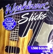 Juego De 5 Cuerdas Para Bajo  Washburn  L - 500 = 040 - 060 - 080 - 100 - 1.25  Made In USA