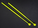 Par de Baquetas Para Metalófono de Plástico Amarillo