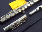 Flauta Traversa Allegro All 6456 S  Silver - Nikel Plata, Incluye Paño y varilla de Limpieza