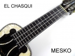 El Chasqui Especial, Charango Linea Profesional, Tapa Pino Abeto Caja Nogal Negro o Naranjillo, Puente y Diapasón de Ebano # 4 