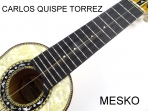 Carlos Quispe Torrez, Charango Linea Profesional, Tapa Pino Abeto Caja Naranjillo, Puente y Diapasón de Ebano    (PRODUCTO AGOTADO)