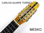 Carlos Quispe Torrez, Charango Linea Profesional, Tapa Pino Abeto Caja Naranjillo, Puente y Diapasón de Ebano    (PRODUCTO AGOTADO)