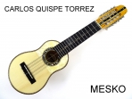 Carlos Quispe Torrez, Charango Linea Profesional, Tapa Pino Abeto Caja Naranjillo, Puente y Diapasón de Ebano    (PRODUCTO AGOTADO)