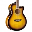 Washburn  EA 12 TS Guitarra Cuerdas Metálicas  Electroacústica  Equalizador Con Ainador   Barcus Berry 