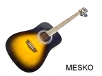 GWL by Washburn, Guitara Acustic Pack  Folk Cuerdas Metálicas #  23 B