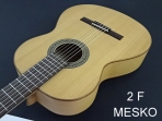 Alhambra 2 F, Guitarra Española, Clásica  Cuerdas Nylon,  TAPA: Cedro Macizo, AROS Y FONDO: Sicomoro, MANGO: Samanguila, DIAPASÓN: Palosanto de India CLAVIJEROS: Niquelados, Incluye Funda ( PRODUCTO AGOTADO )