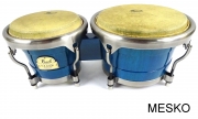 Bongo Pearl PBW 300 DX Elite Series de Madera Azul Transparente Doble Tuerca 7