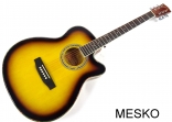 Valenciana, Guitarra Cuerdas Metálicas con Equalizador Incluye Funda, AR **