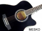 Valenciana, Guitarra Cuerdas Metálicas con Equalizador Incluye Funda NG **
