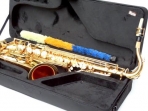 Saxo Tenor Allegro  ALL 6435 L  - Afinado en SI Bemol ( Bb ) Acabado Dorado Brillante. Incluye, Estuche, Plumero y Paño de Limpieza, Guantes, Caña de Repuesto