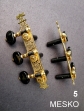 Clavijero DJ 200 GK - P6 Paleta Negra Dorado de Alta Calidad Eje Grueso para Guitarra Clásica  # 5  