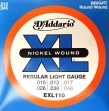 Juego Cuerdas D'addario EXL - 110 Para guitarra Eléctrica 010 - 013 - 017 - 026 - 036 - 046