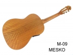 Mesko, Guitarra M-09 Concierto Cuerdas Nylon, Construida con Maderas Laminadas,Tapa Pino Abeto o Sapelly, Caja de Sapelly, Puente y Diapasón de Caoba, Electroacústica con Equalizador Joyo Activo con Afinador de  3 Bandas  # 12 / 1