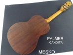 Palmer Candita, Guitarra Clasica,  Cuerdas Nylon Cubierta Pino Abeto Solido Caja Sapelly Incluye Funda Super Acolchada con Equalizador Activo  4  Joyo JE 303 con Afinador