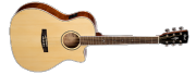 Cort GA - FF - NAT, Guitarra Cuerdas Metálicas con Equalizador Fishman con Afinador Incluye Funda  ( PRODUCTO AGOTADO )