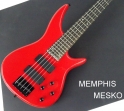 Memphis  FTSRB 5 RED  Rojo 5 Cuerdas  24 Espacios 2 Capsulas  # 22
