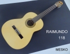 Raimundo 118 Guitarra Española Clásica Cuerdas Nylon # 20 B (PRODUCTO AGOTADO)