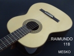 Raimundo 118 Guitarra Española Clásica Cuerdas Nylon # 20 B (PRODUCTO AGOTADO)