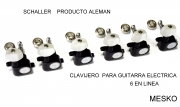 Clavijero Schaller para Guitarra Eléctrica 6 en Linea  Producto Aleman