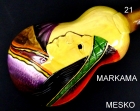 Markama, Charango Tallado Motivo Indígena , Tapa Pino Abeto Caja Naranjillo, Construido con Maderas Solidas, Incluye Funda  # 6 ) 