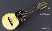 Markama, Charango Tallado Motivo Serpiente , Tapa Pino Abeto Caja Naranjillo, Construido con Maderas Solidas, Incluye Funda # 7 ) 