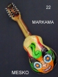 Markama, Charango Tallado Motivo Serpiente , Tapa Pino Abeto Caja Naranjillo, Construido con Maderas Solidas, Incluye Funda # 7 ) 