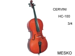 Cervini by Cremona, Cello HC-100 - 3/4 Incluye Arco y Funda  (PRODUCTO AGOTADO)