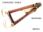 Cherokee Doble, Madera Jacarandá, Amarres de Cuero   Afinado en SI 