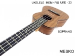 Memphfis  UKE - 23 Ukelele Soprano  tapa de Sapelly Caja de Sapelly Brazo de Cedro  # 14