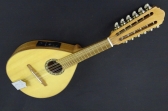 Mandolina Mesko 12 Cuerdas Tapa de Pino con Roseta de Madera Aleman, Caja de Sapelly Electroacústica con Equalizador Joyo JE 303 4 BAndas con afinador, Manufacturada con Maderas Laminadas  # 11