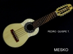 Pedro Quispe T. Charango Linea Profesional, Tallado Motivo Quirquincho, Incluye Funda  # 18 