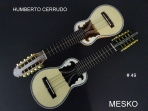 Humberto Cerrudo, Charango Linea Profesional, Tapa Pino Abeto  de  Primer Nivel, Caja de Naranjillo, Puente y Diapasón de Jacarandá, Costruido  con Maderas Solidas, Incluye Funda  # 11 )  