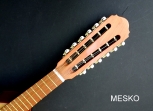 Mandolina Mesko Econ 12 Cuerdas, Tapa y Fondo Eucalipto Rosado, Aros de Raulí  # 13 (PRODUCTO AGOTADO)