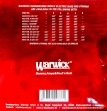 Juego de 4 Cuerdas Para Bajo Electrico Warwick 46210 - 040 - 060 - 080 - 100