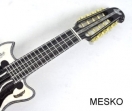 El Chasqui, Charango Linea Profesional  Tapa Pino Abeto, Caja Nogal, Puente y Diapason de Ebano, Electroacústico con Equalizador Activo de Alta Calidad Incluye Afinador # 107