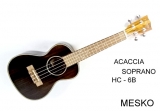 Acaccia Soprano  HC - 6B Ukelele de Alta calidad Incluye Funda  # 6
