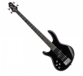 Cort Action Bass Plus LH Bk  Activo 4 Cuerdas Negro Brillante 24 Espacios