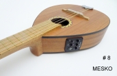 Mandolina Mesko 10 Cuerdas Tapa de Sapelly con Roseta de Madera Aleman, Caja de Sapelly Electroacústica con Equalizador Joyo JE 303 de 4 Bandas con afinador, Manufacturada con Maderas Laminadas # 8