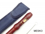 Flauta Dulce Soprano Meinel M 201 - M 202 de Madera de Arce (MAPLE) Incluye Barilla de Limpieza y Funda Producto Aleman
